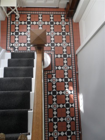 Donard Victorian Ashby Porcelain Inset Floor Tile 93x93mm